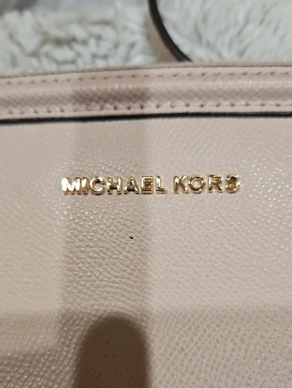 Michael Kors Pale Pink Leather Crossbody Bag